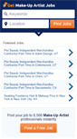 Mobile Screenshot of getmakeupartistjobs.com
